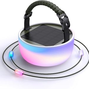 Fener solar me varg dritash me ngjyra, për kamping